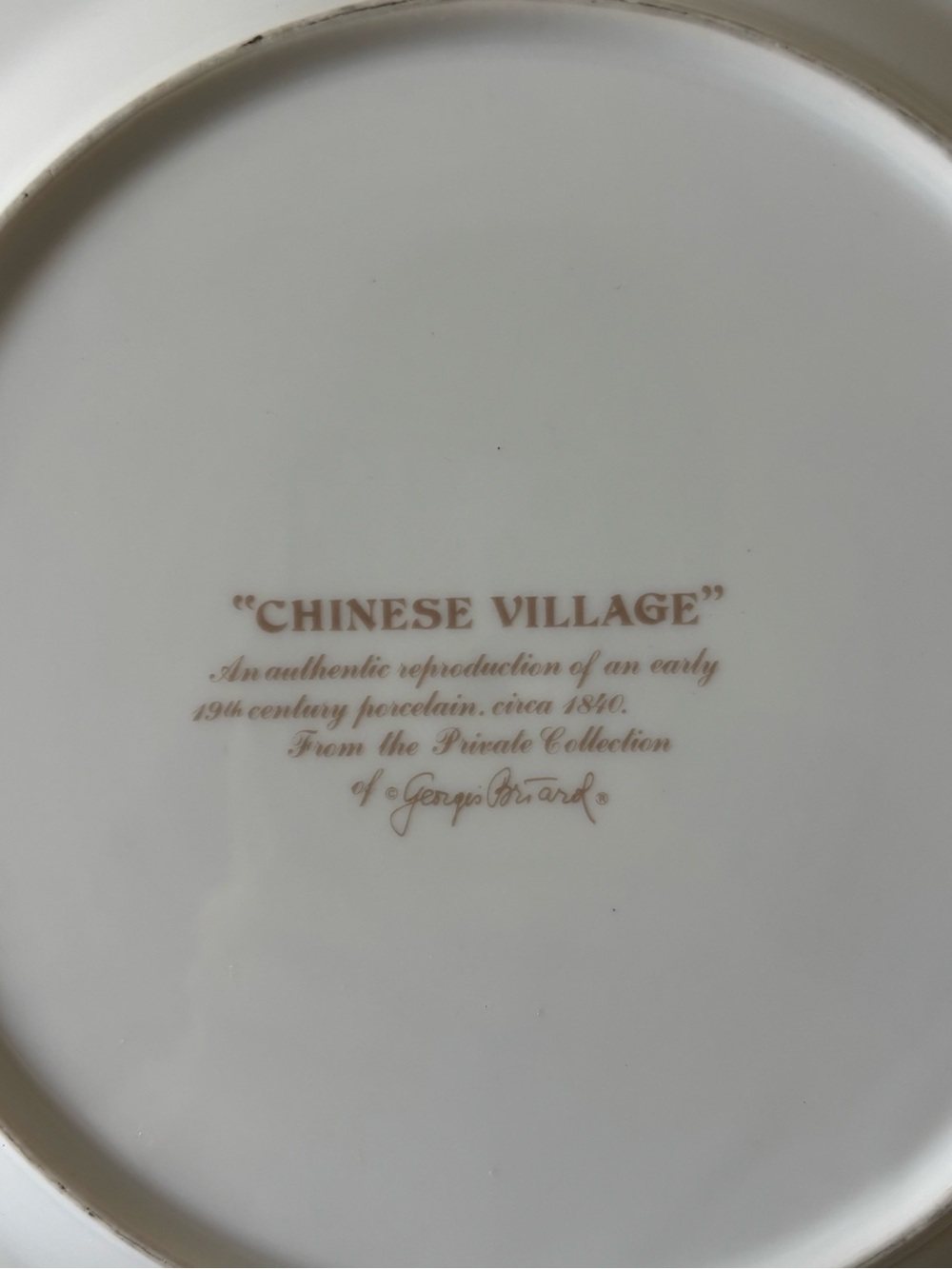 Georges Briard Chinese Village Vintage Dinner Plates Set of 6 10” - Picture 4 of 7